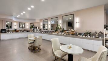 Free daily buffet breakfast