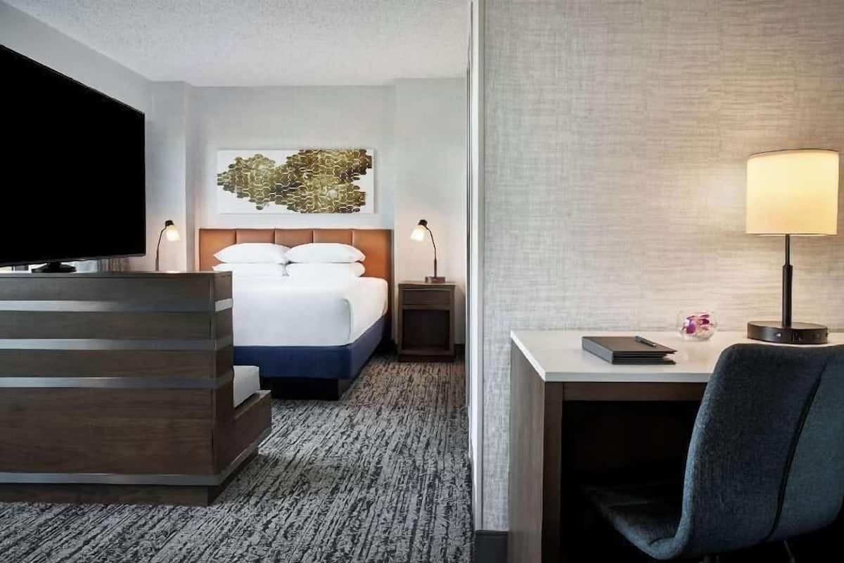 Premium bedding, pillowtop beds, in-room safe, blackout drapes