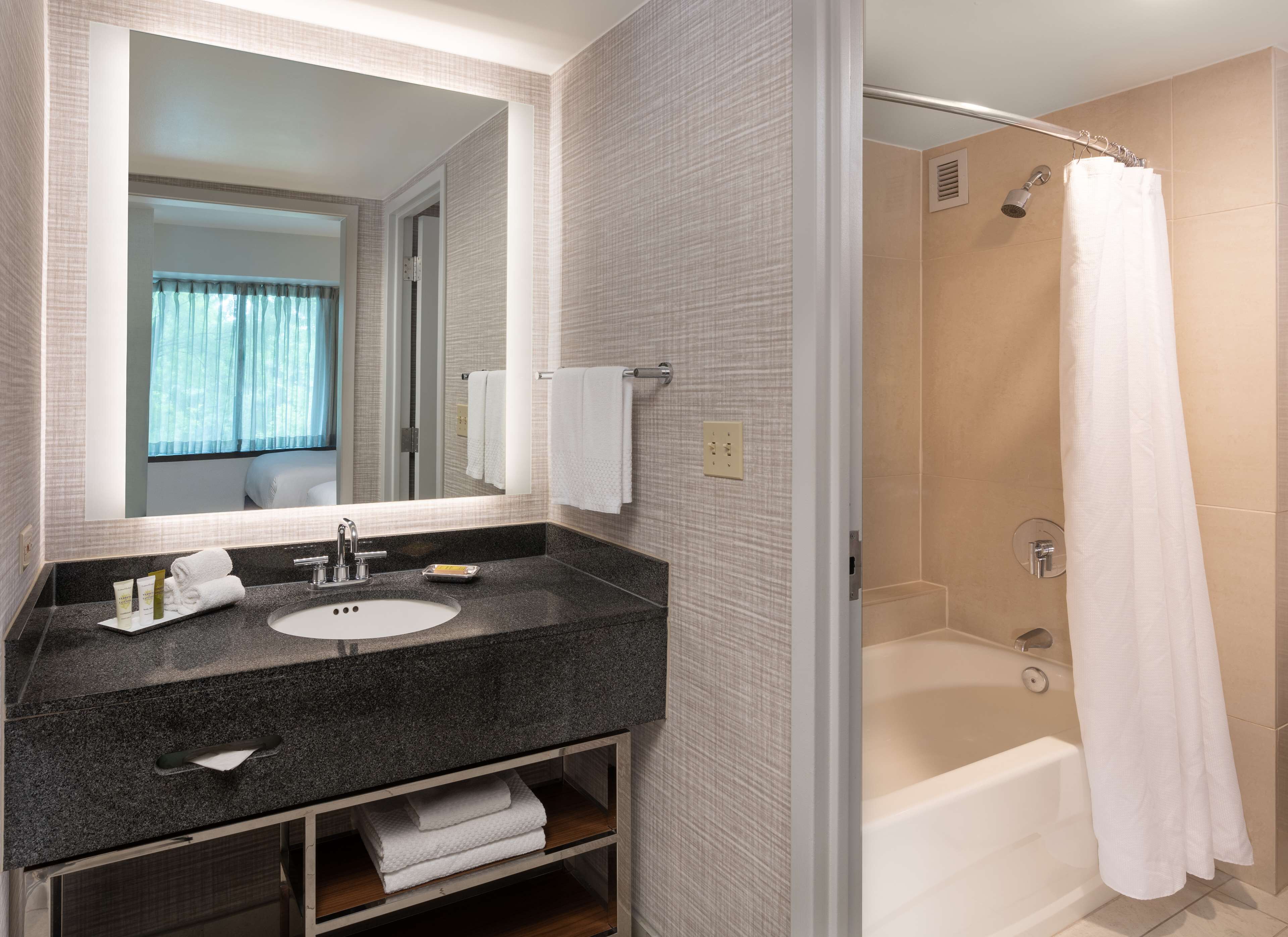 free toiletries, hair dryer, towels, soap