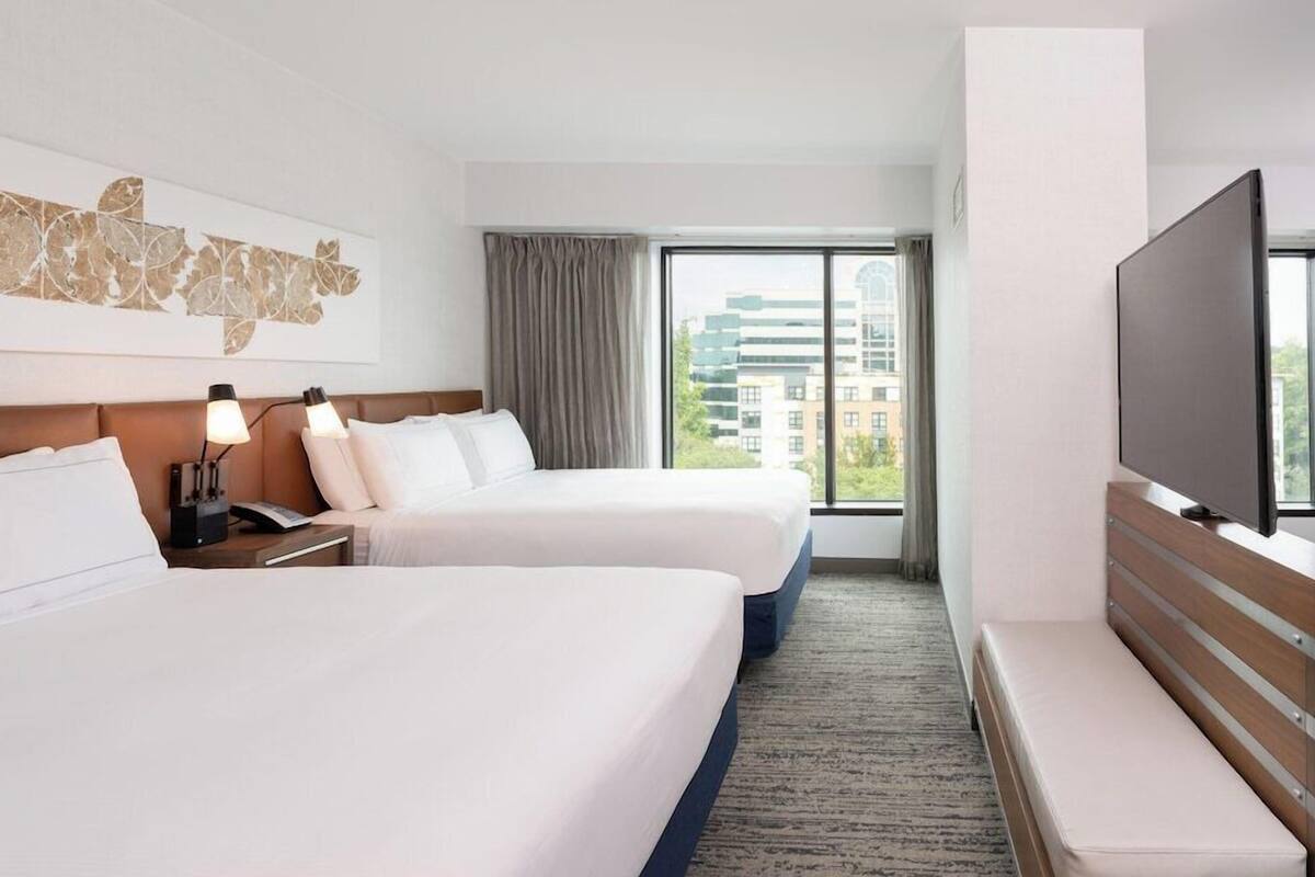 Premium bedding, pillowtop beds, in-room safe, blackout drapes
