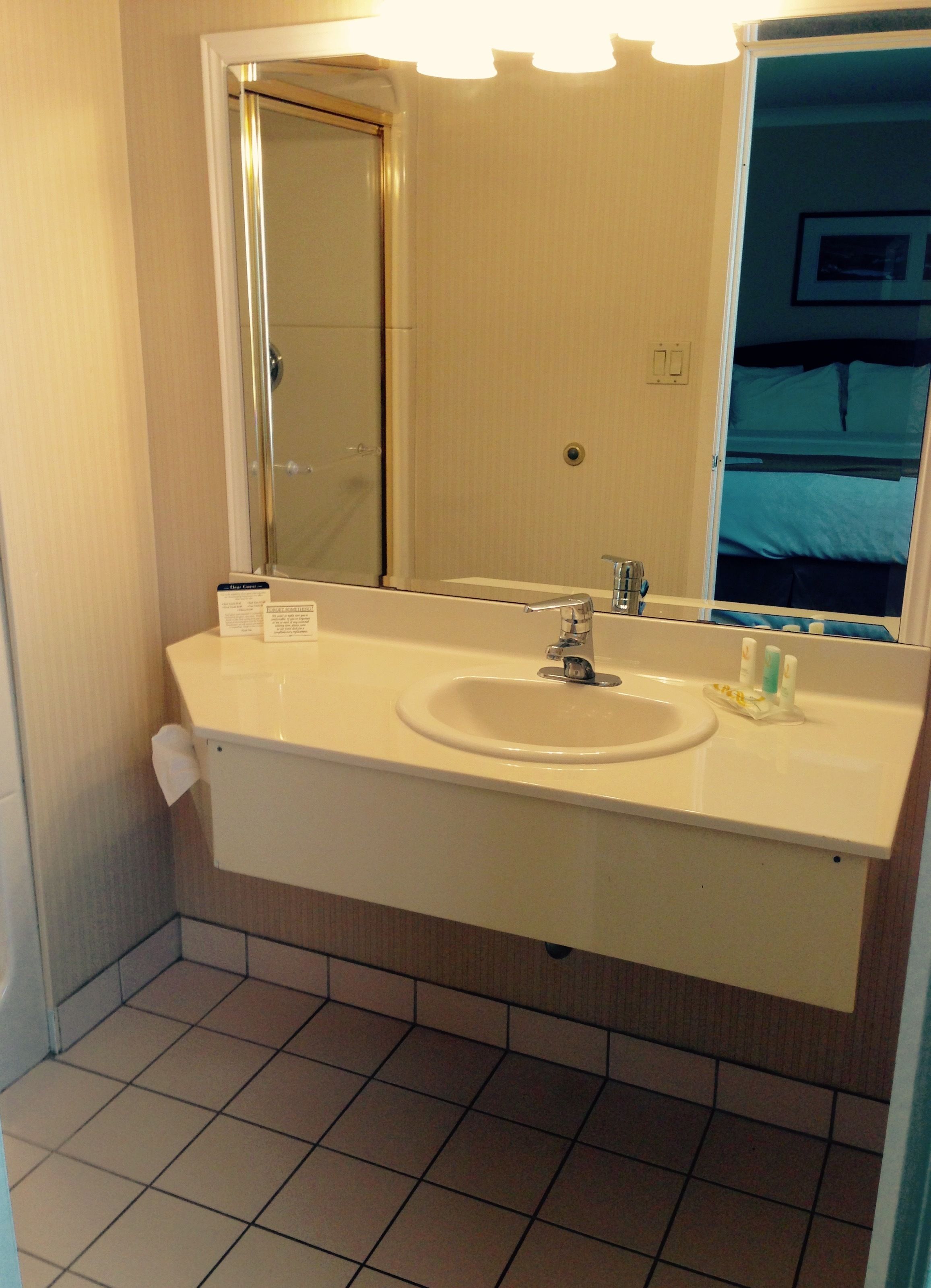 business room, 1 king bed, non smoking (upgrade) | bathroom | free toiletries, hair dryer, towels