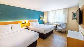 Pillow-top beds, desk, iron/ironing board, free cots/infant beds