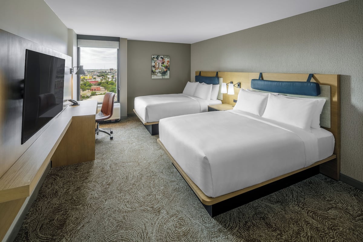 Room, 2 Queen Beds | Premium bedding, pillowtop beds, desk, iron/ironing board