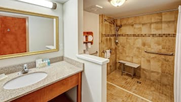 Zimmer, barrierefrei, Nichtraucher | Dusche im Bad