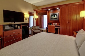 Room, 1 King Bed, Accessible | Select Comfort beds, in-room safe, desk, laptop workspace