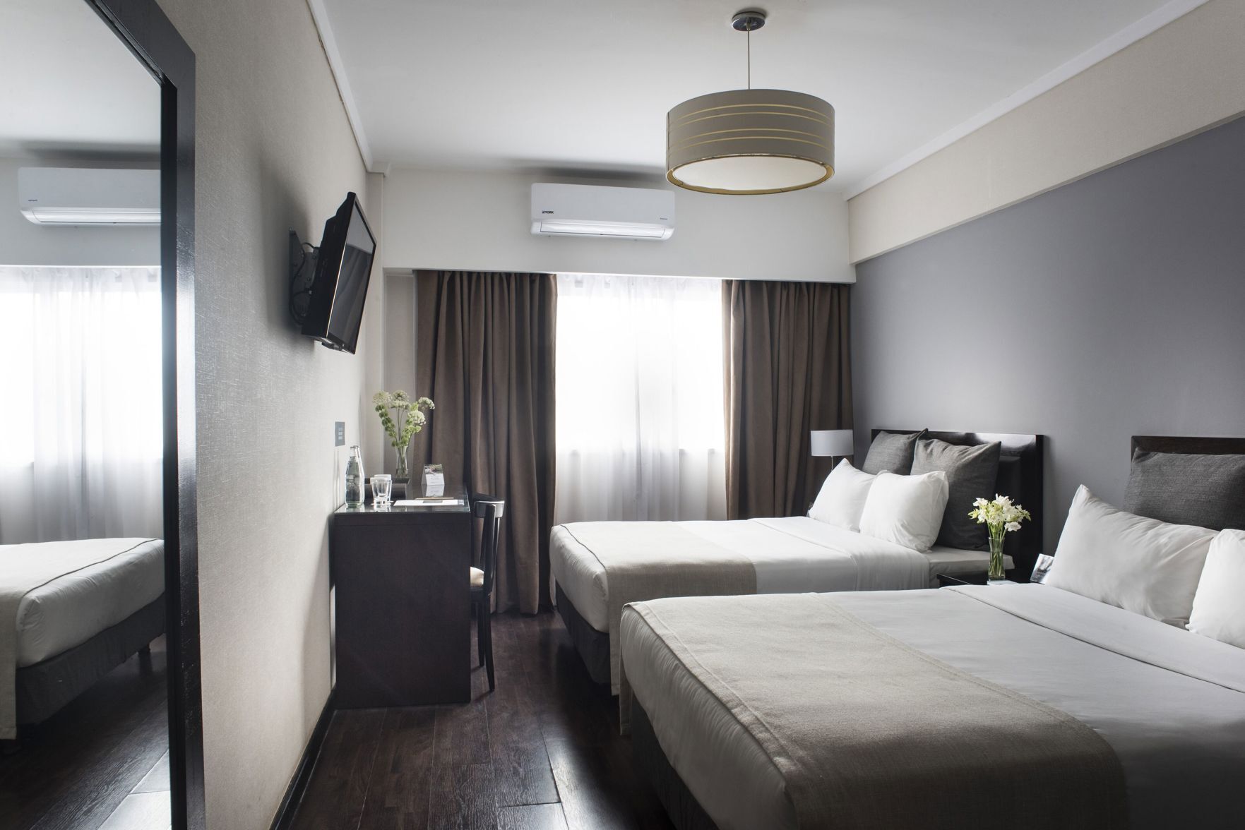 Premium bedding, down comforters, minibar, in-room safe