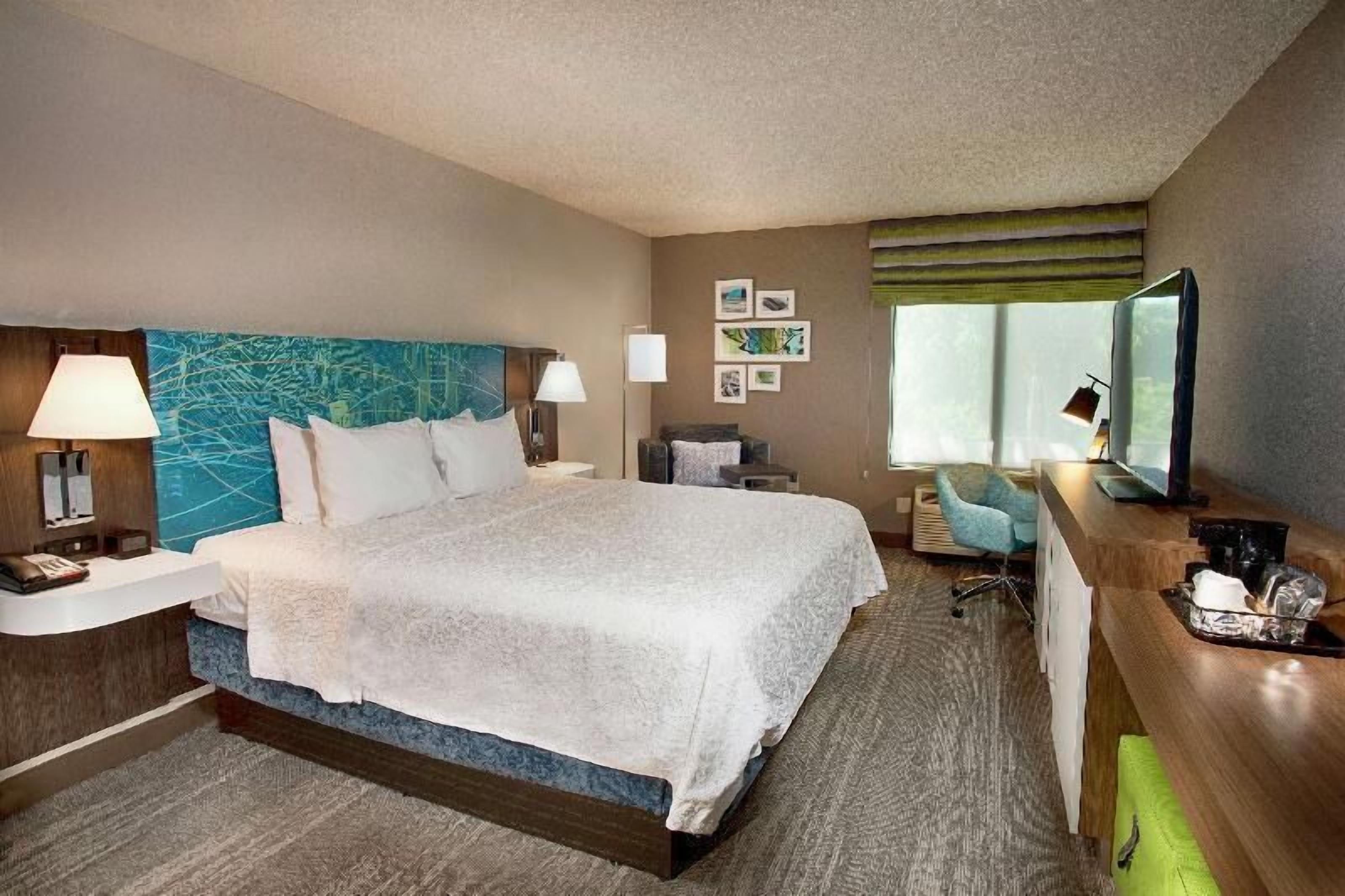 Premium bedding, down comforters, pillowtop beds, in-room safe