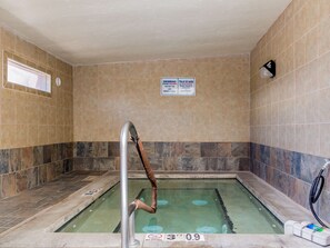 Indoor pool, pool loungers