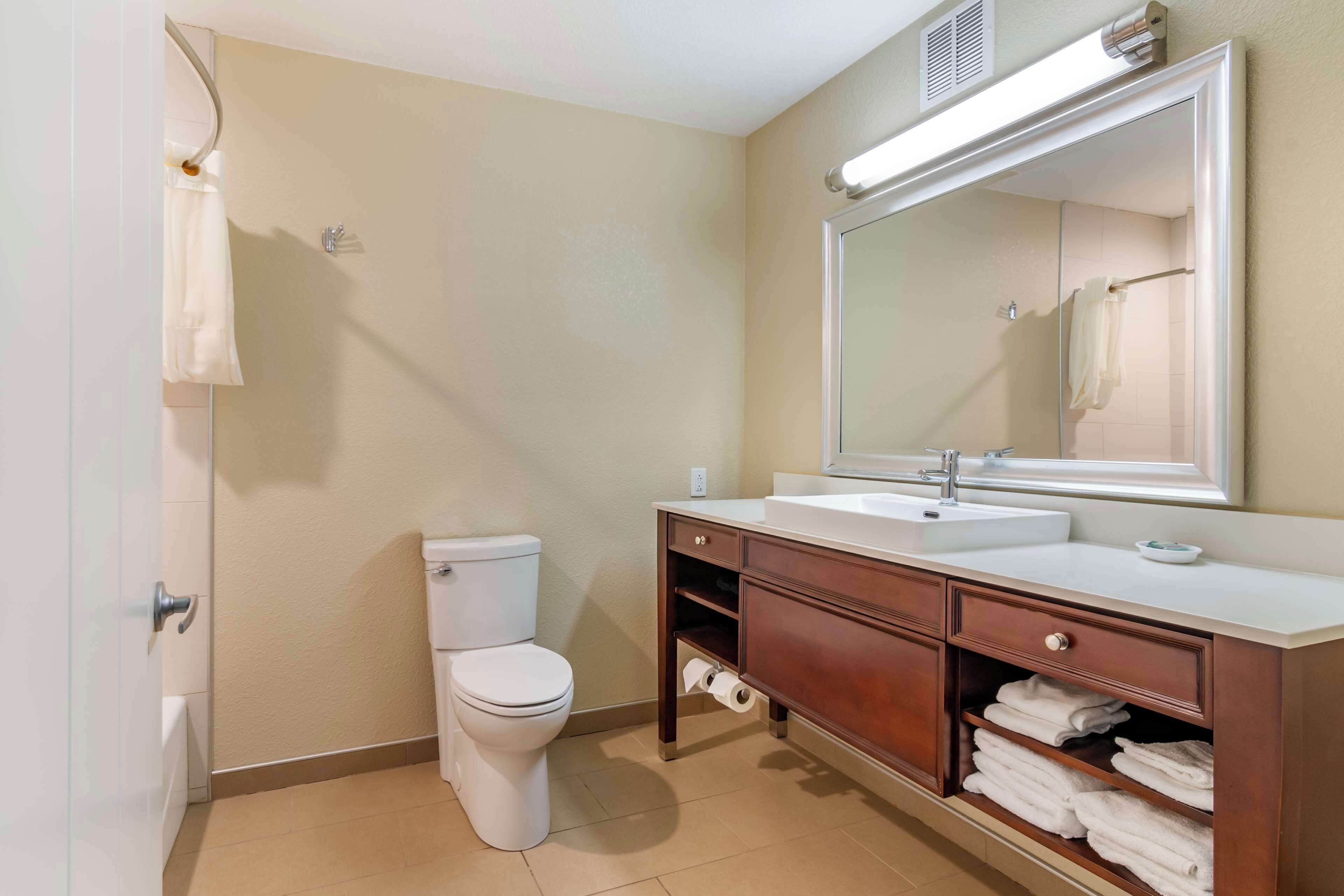 free toiletries, hair dryer, towels