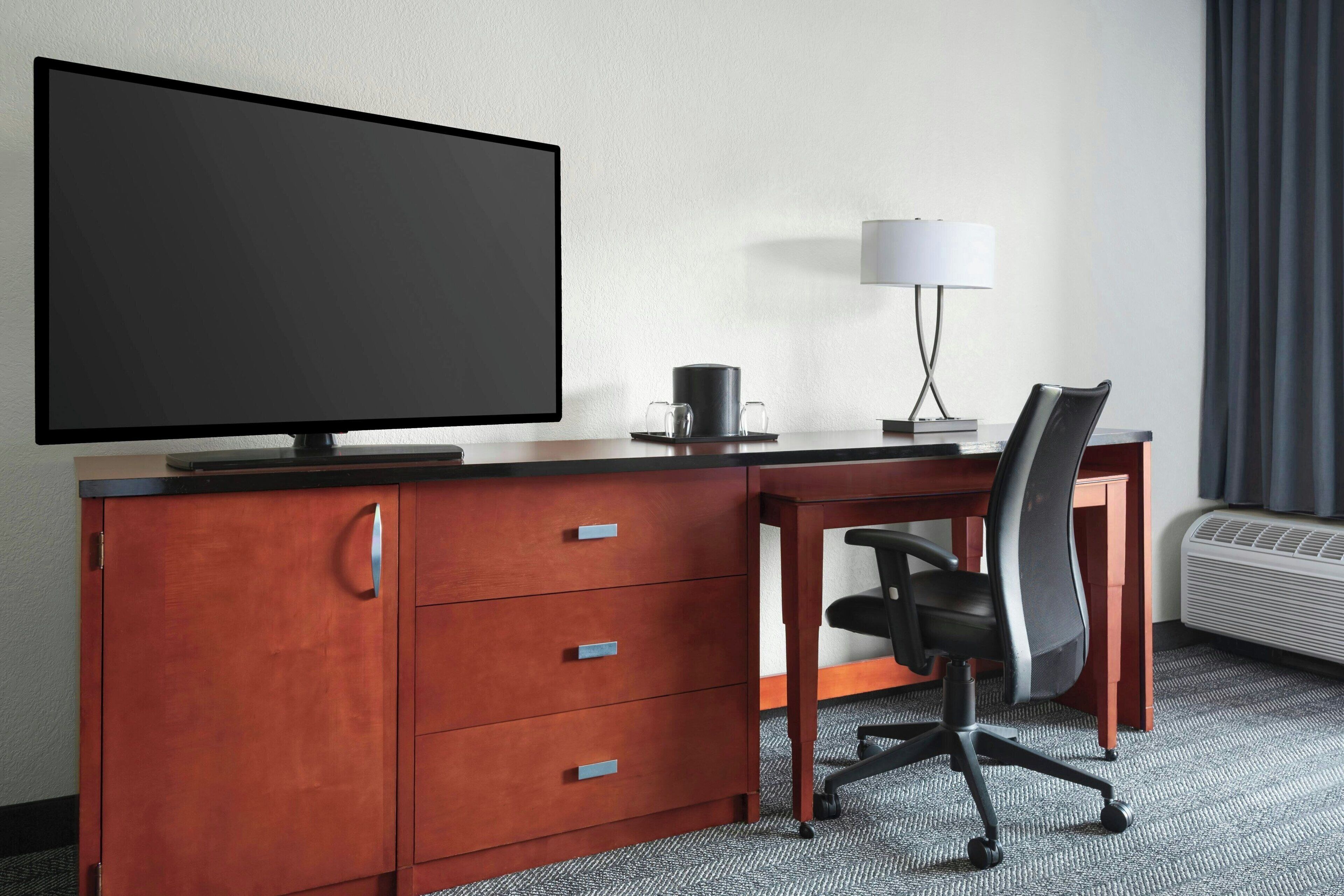 desk, laptop workspace, iron/ironing board, free cots/infant beds