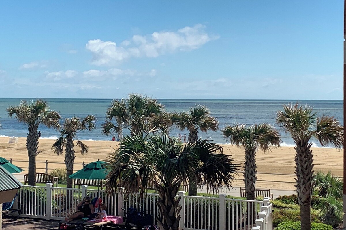 Standard Room, 2 Queen Beds, Ocean View | Hypo-allergenic bedding available, desk, iron/ironing board
