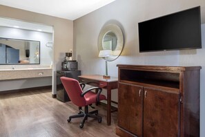 Desk, iron/ironing board, free WiFi, bed sheets