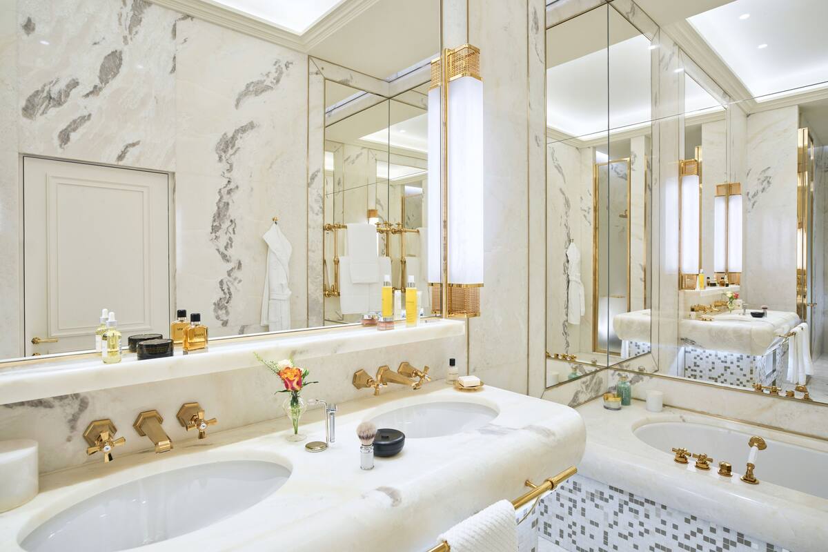 suite (dolce vita) | bathroom | designer toiletries, hair dryer, bathrobes, slippers