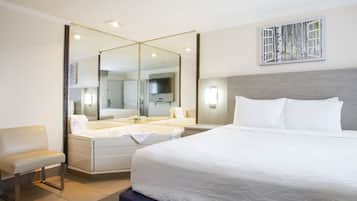 1 bedroom, pillow-top beds, blackout curtains, iron/ironing board