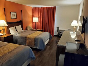 Premium bedding, iron/ironing board, free WiFi, alarm clocks