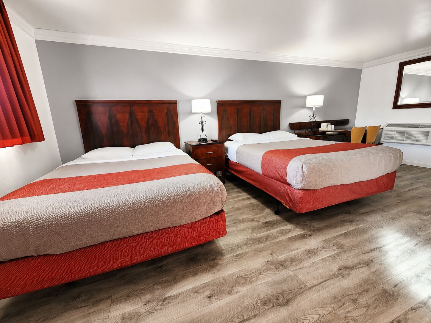 Premium bedding, individually decorated, individually furnished, desk