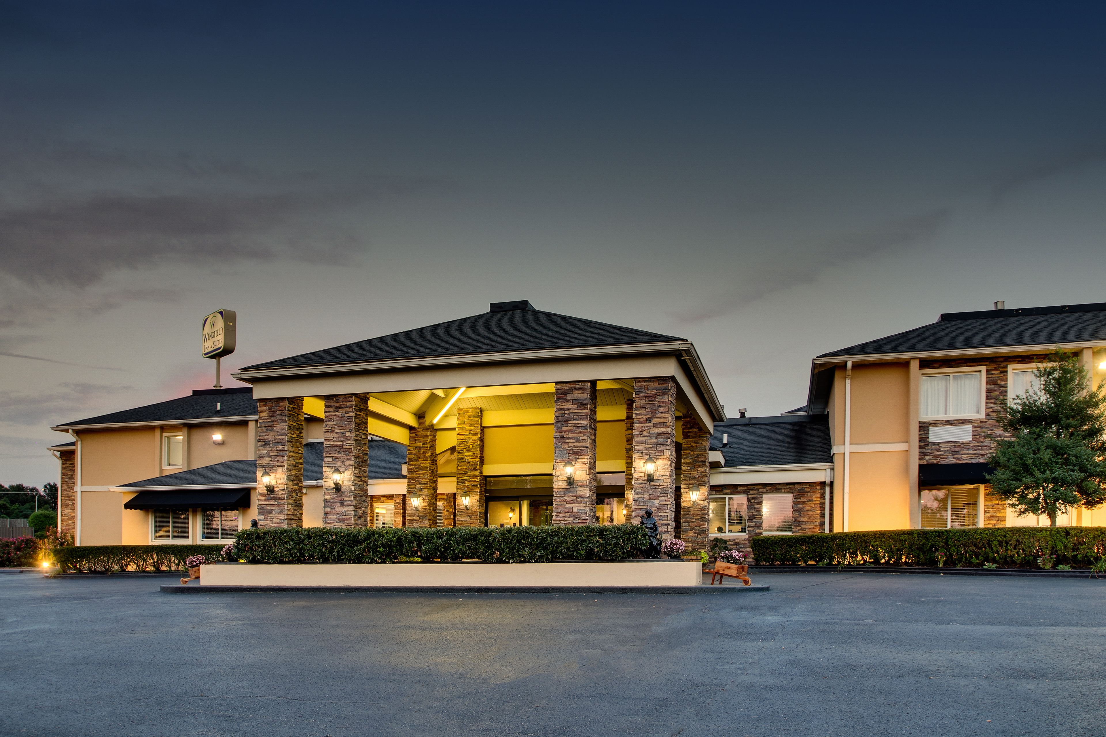 front of property – evening/night