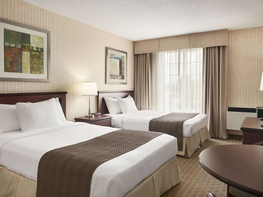 Double Room, 2 Double Beds | Desk, laptop workspace, iron/ironing board, free WiFi