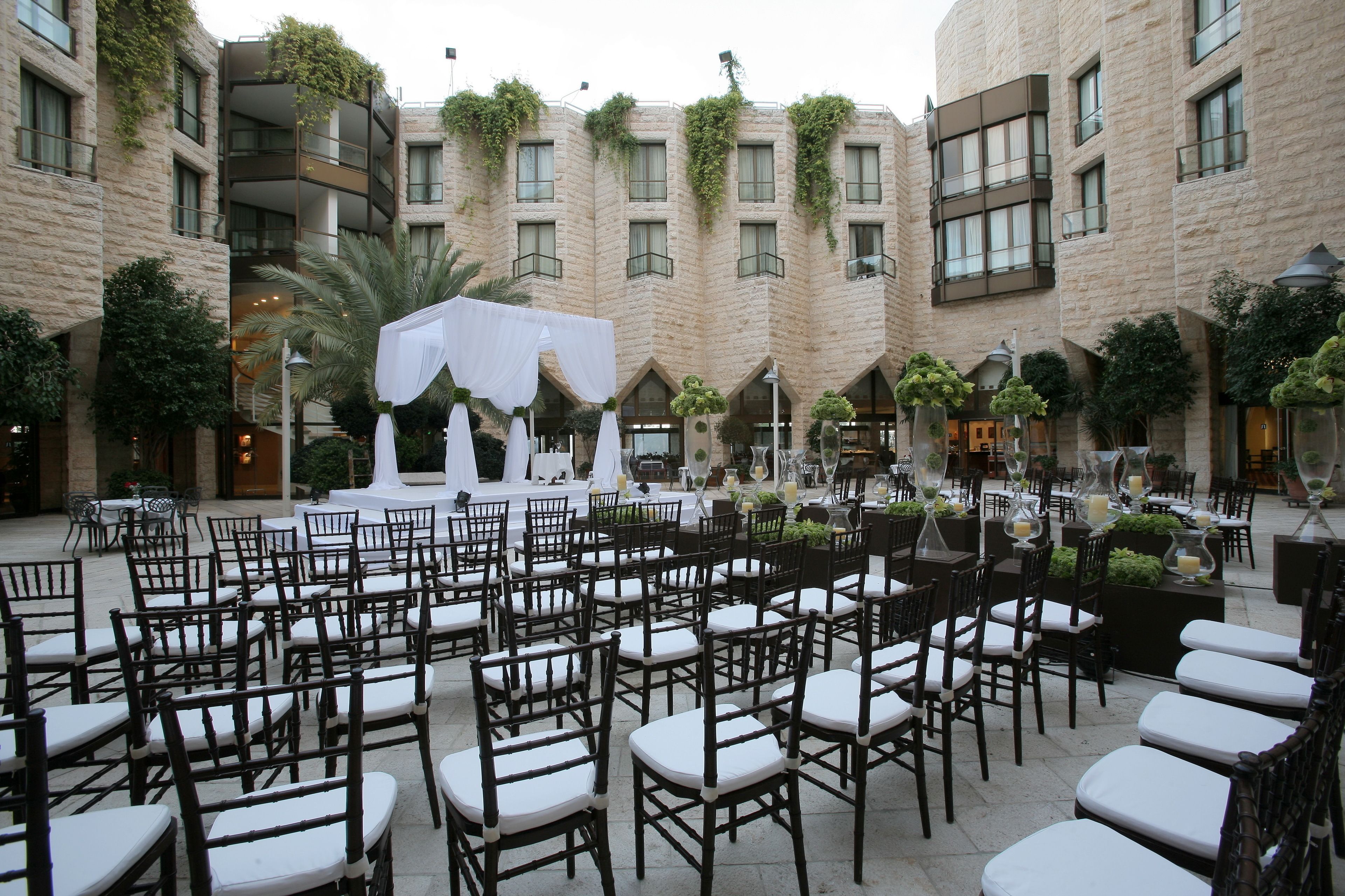 outdoor wedding area
