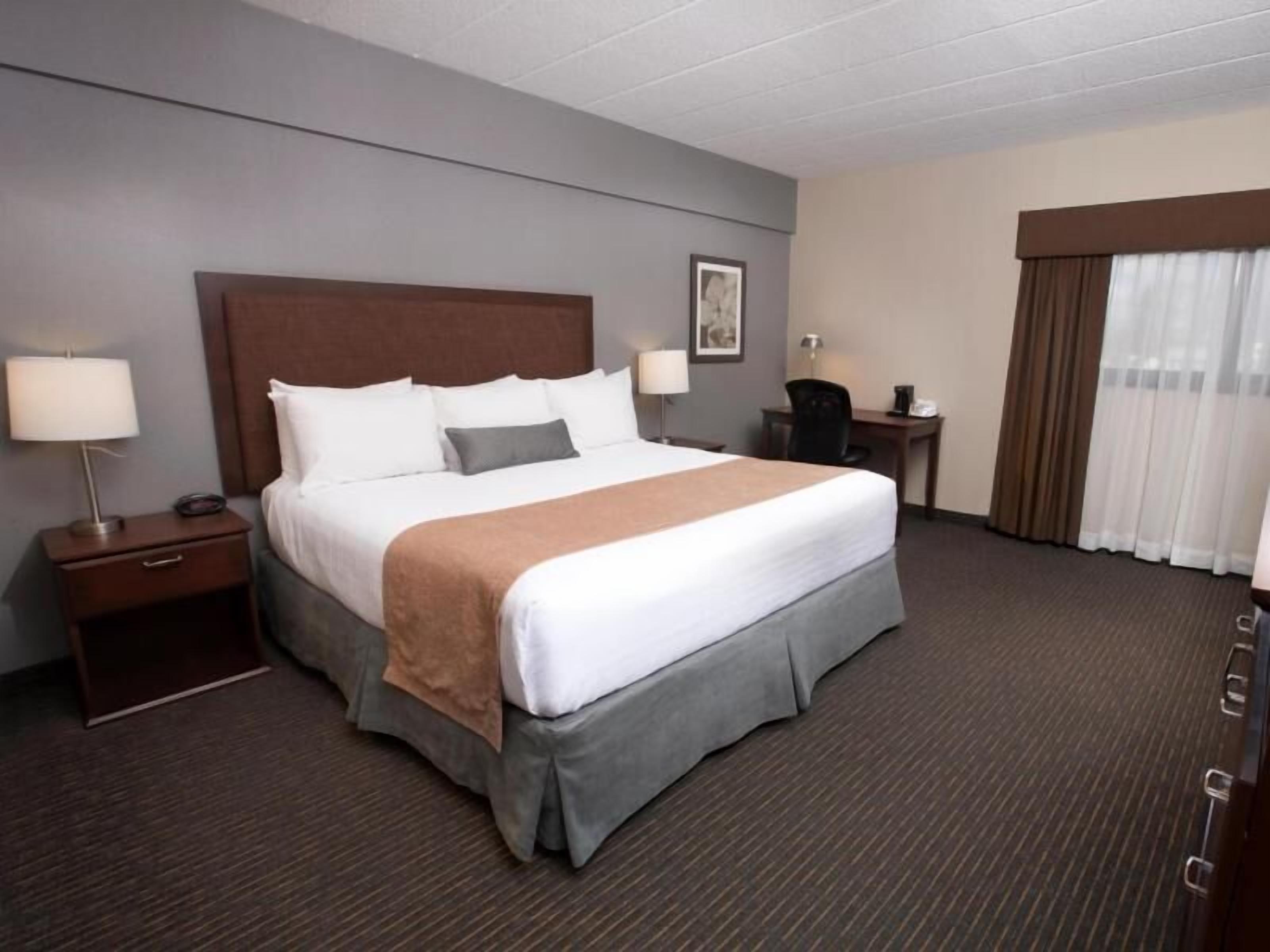 Blackout curtains, iron/ironing board, rollaway beds, free WiFi