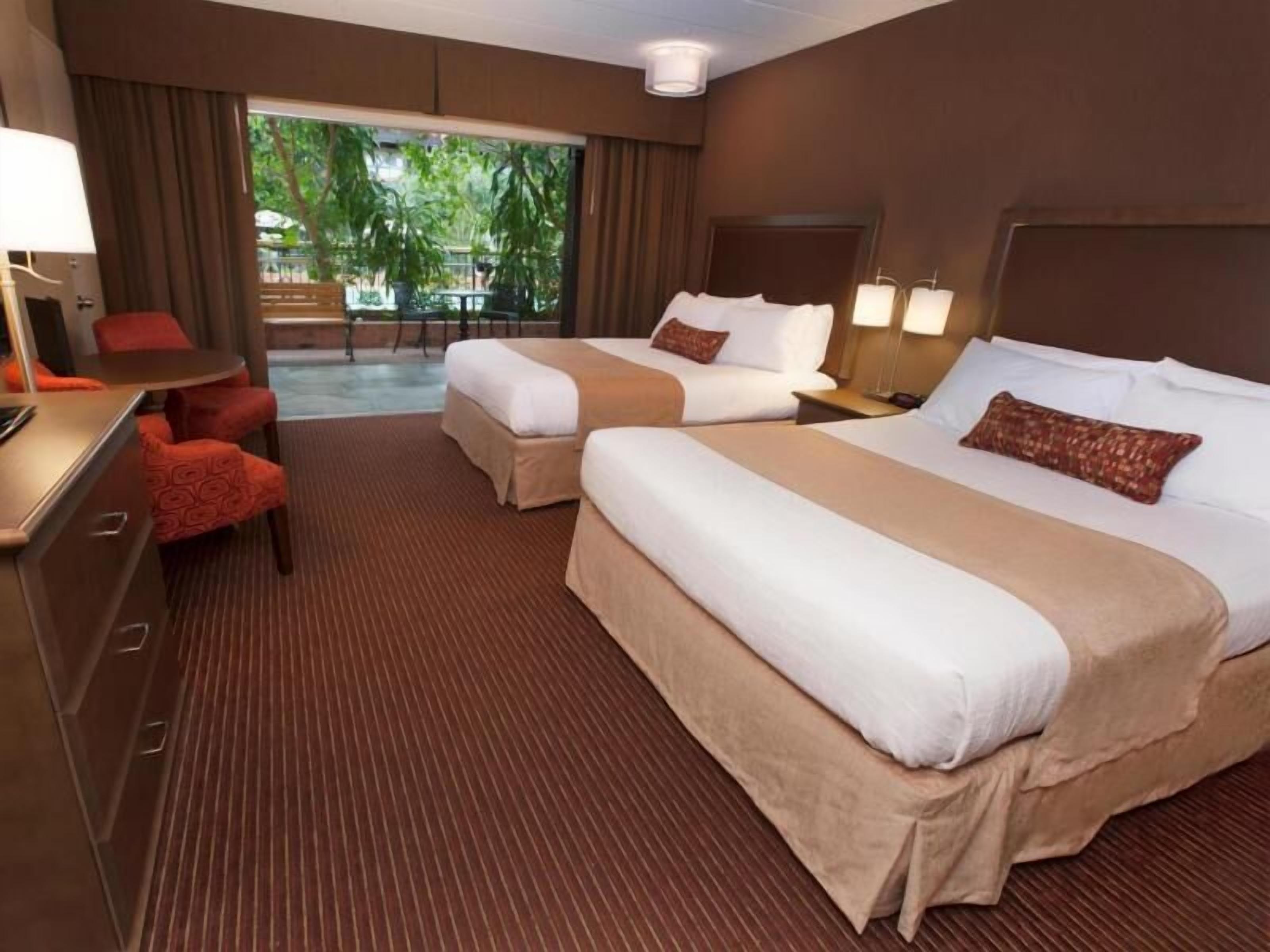 Blackout curtains, iron/ironing board, rollaway beds, free WiFi