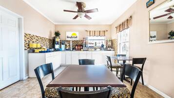 Free daily on-the-go breakfast