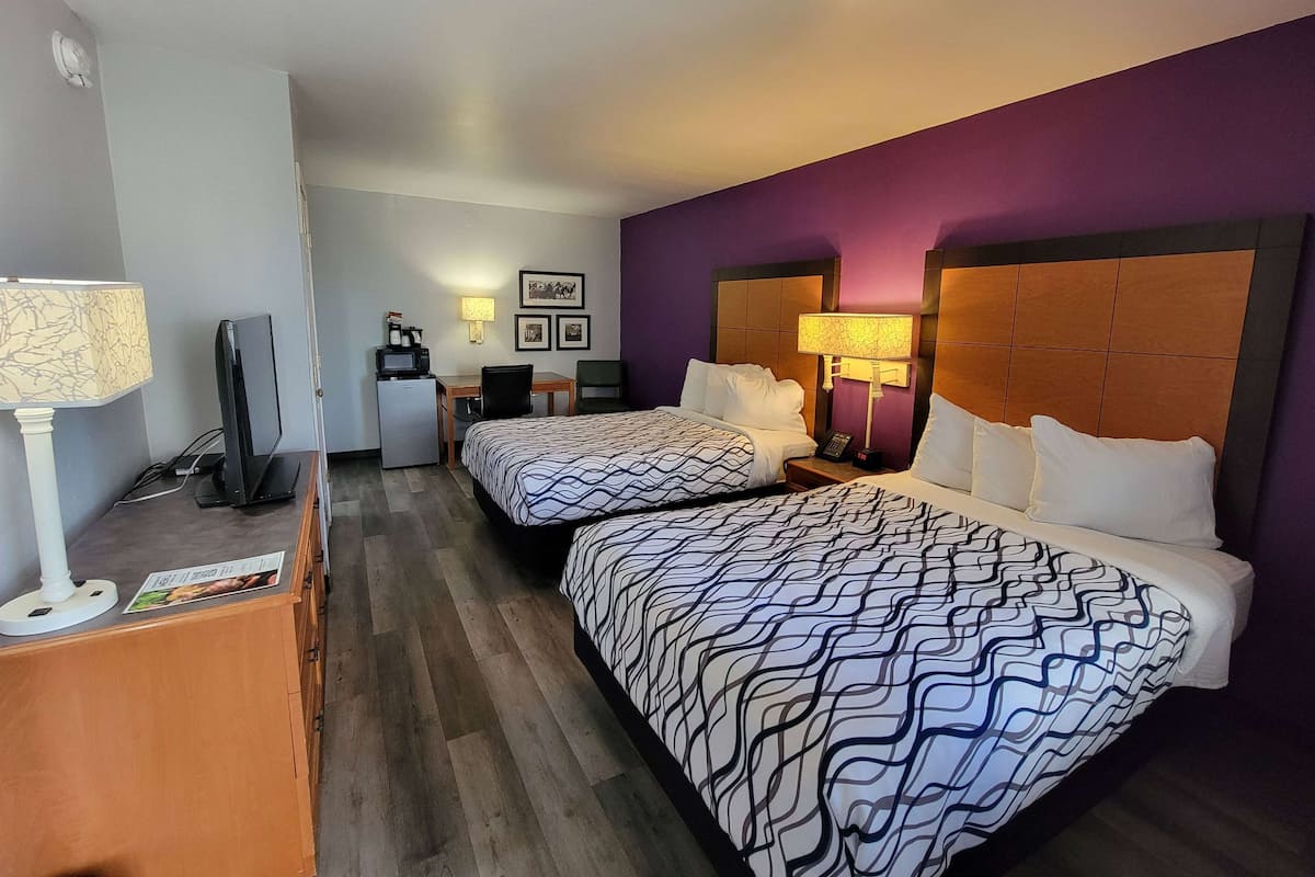 Premium bedding, desk, soundproofing, iron/ironing board