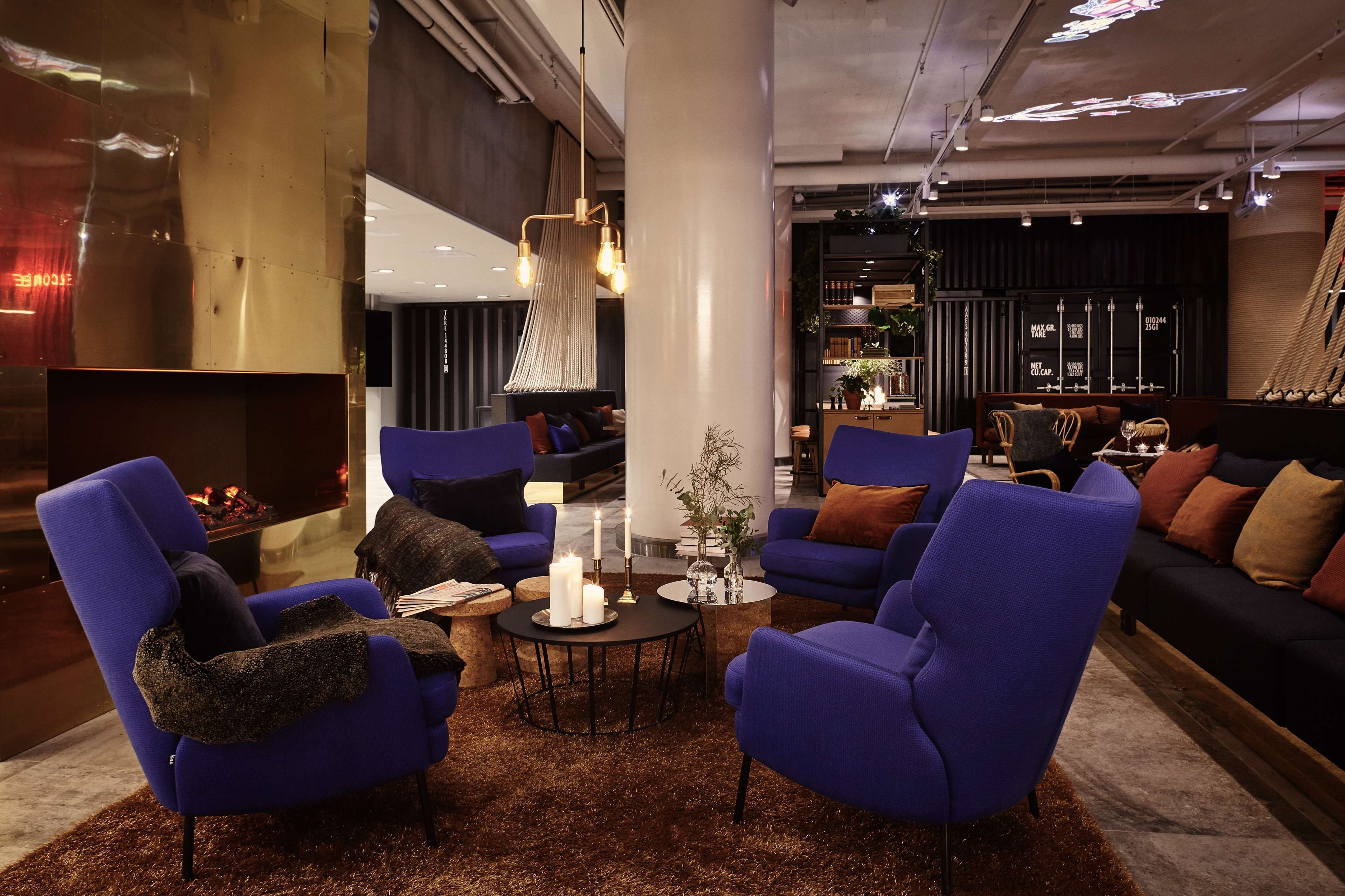 Sala de estar en el lobby