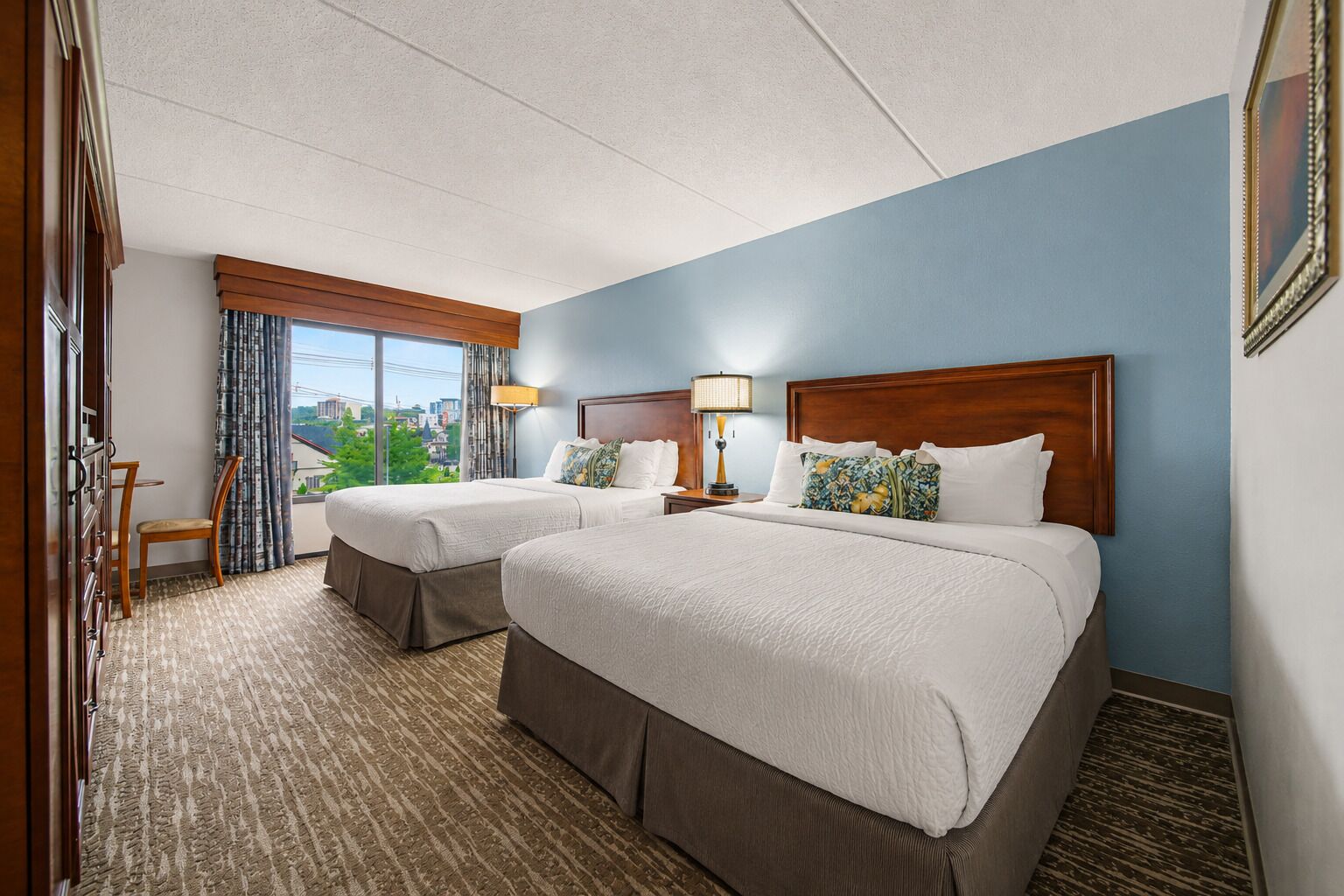 Standard Room, 2 Queen Beds | Premium bedding, blackout drapes, soundproofing, iron/ironing board