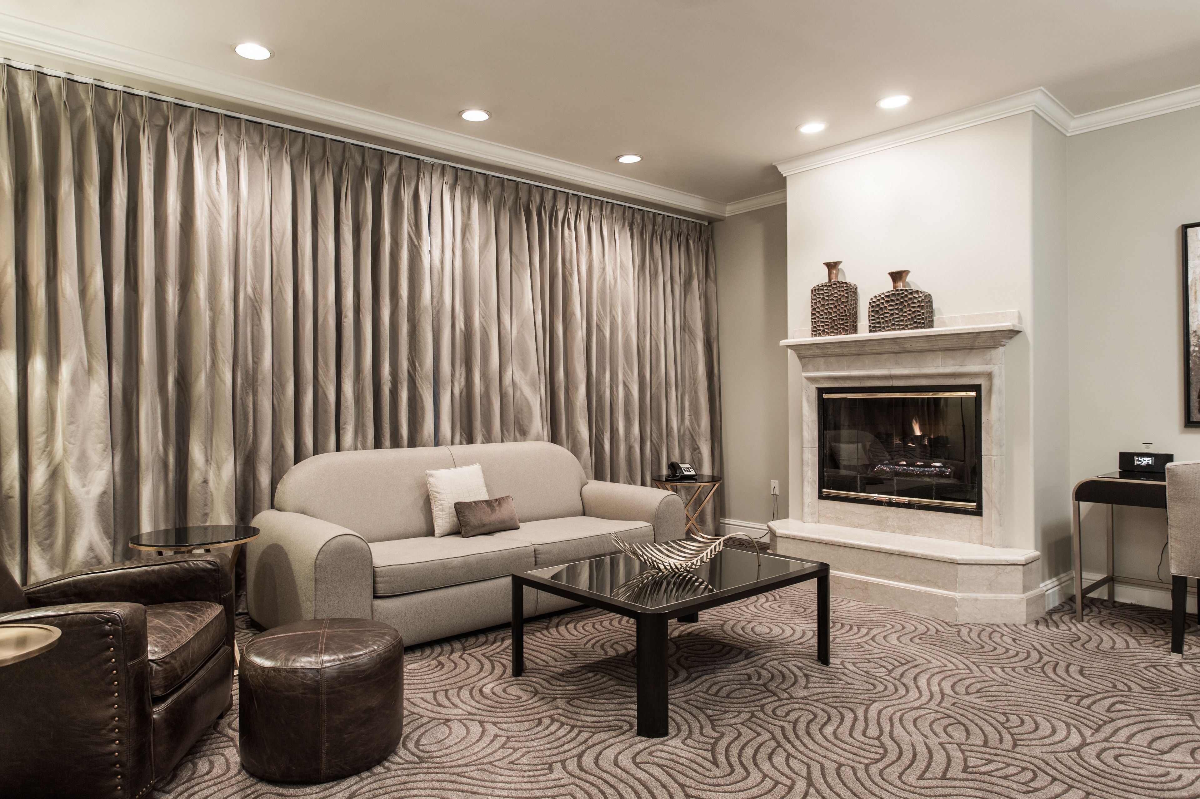 luxury suite, 1 king bed | living room