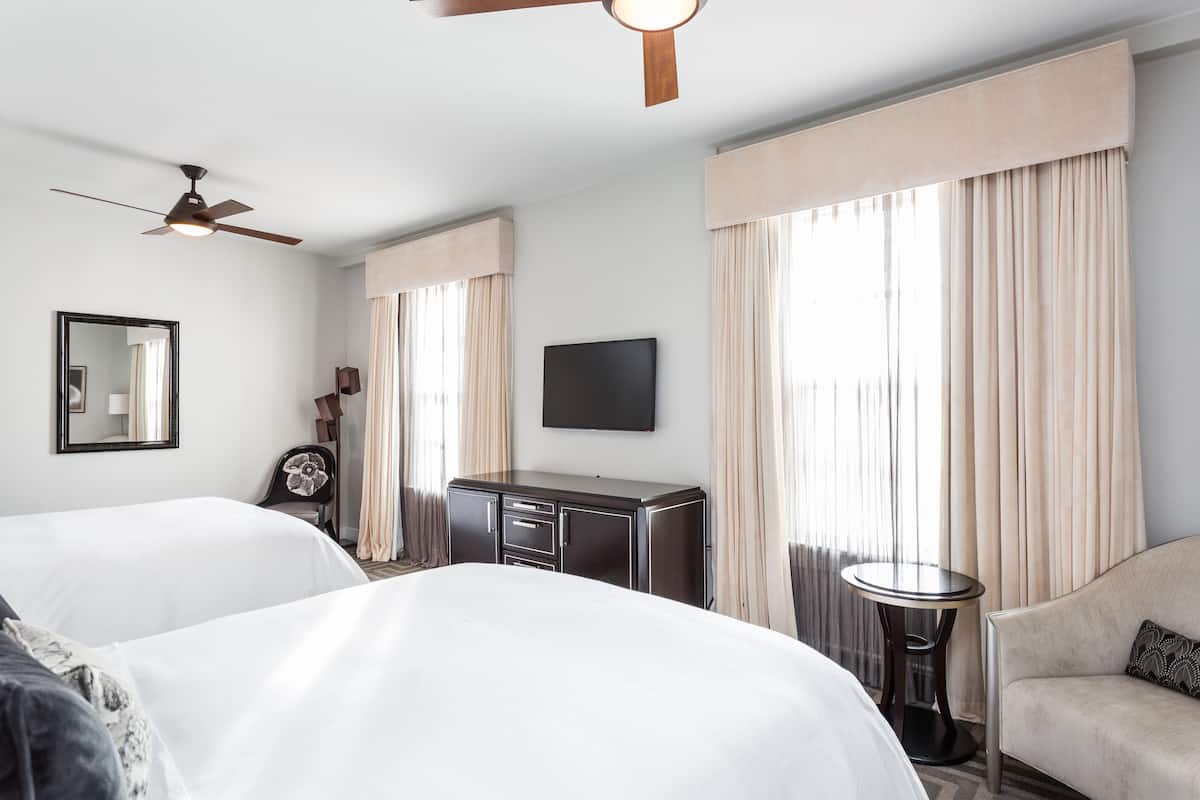 Two Queens Bedroom | 1 bedroom, premium bedding, in-room safe, individually decorated