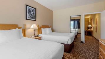 Desk, iron/ironing board, cribs/infant beds, rollaway beds