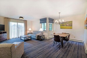 Suite, 2 Queen Beds, Accessible, Kitchen (with Sofabed) | Blackout curtains, iron/ironing board, bed sheets