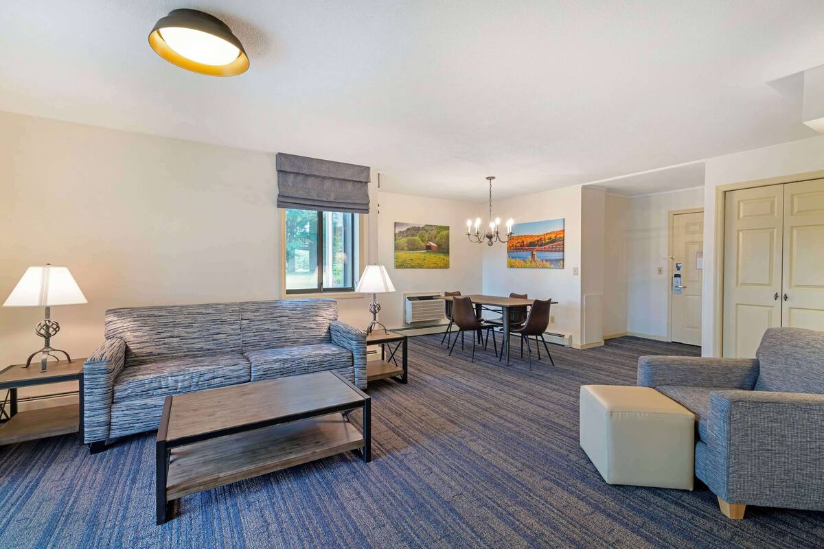 Suite, 2 Queen Beds, Accessible, Kitchen (with Sofabed) | Blackout drapes, iron/ironing board, bed sheets