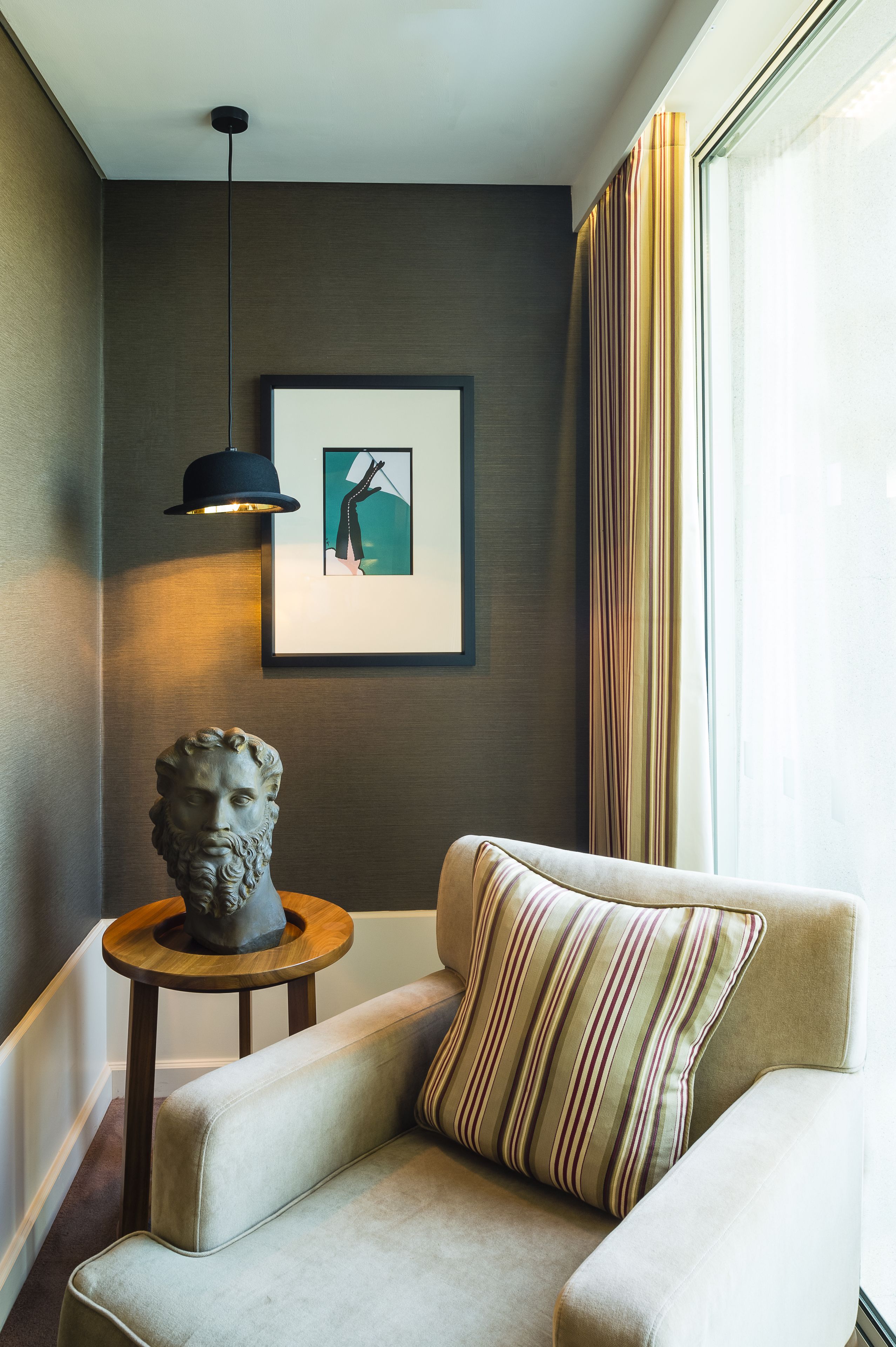 savile penthouse suite | living area | tv