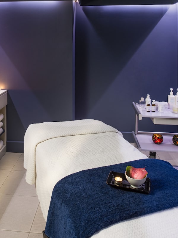 Sauna, steam room, body wraps, facials, massages