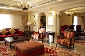 Royal Suite, Multiple Beds | Premium bedding, pillow-top beds, minibar, in-room safe
