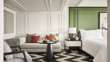 Hypoallergeen beddengoed, een minibar, een kluis op de kamer, een bureau