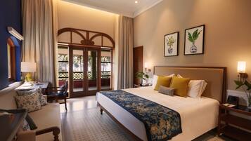 Premium bedding, memory-foam beds, minibar, in-room safe