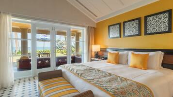 Premium bedding, memory-foam beds, minibar, in-room safe