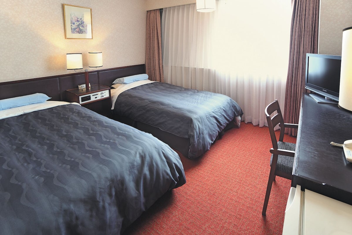 Desk, blackout drapes, iron/ironing board, free WiFi