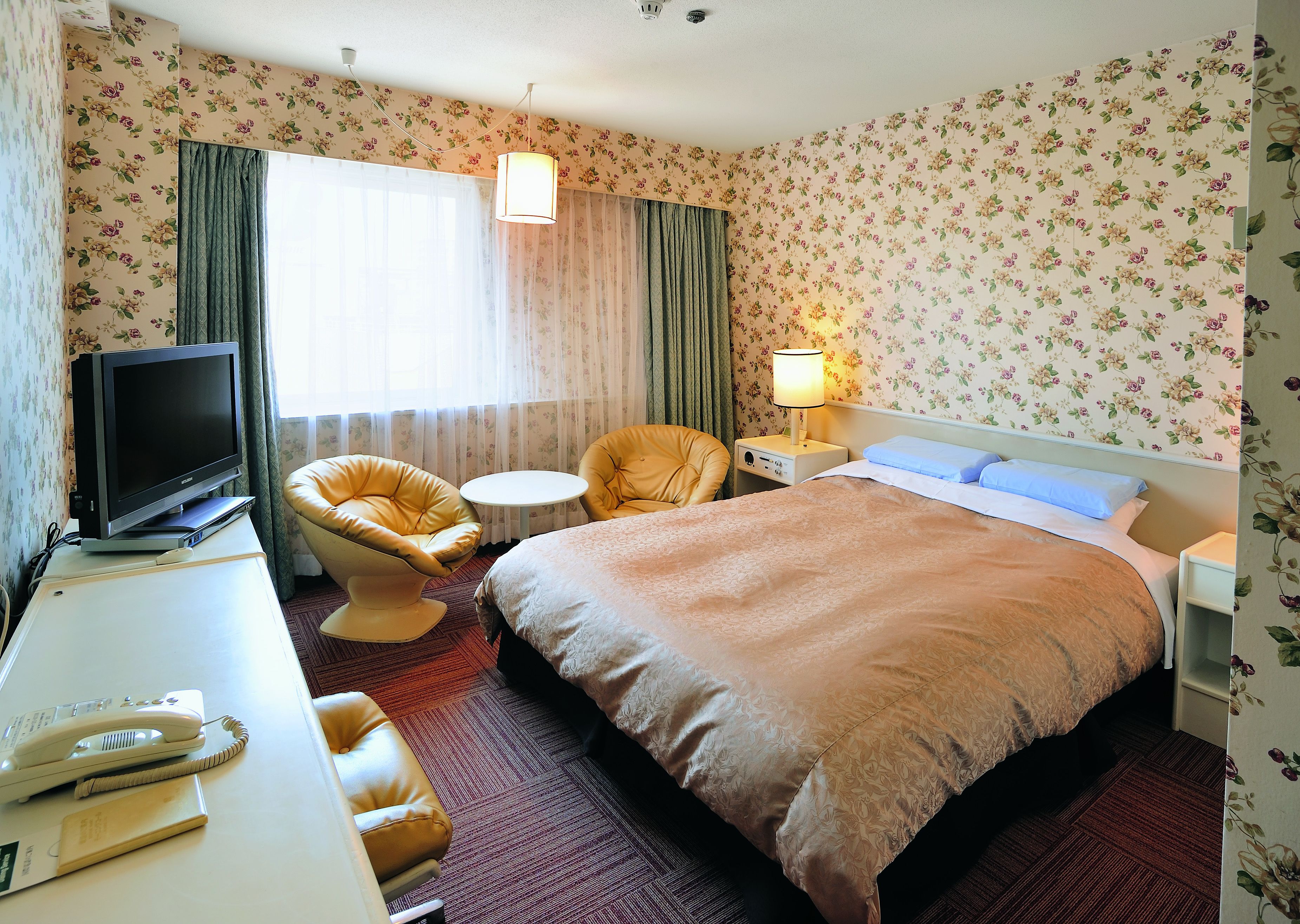 desk, blackout curtains, iron/ironing board, free wifi