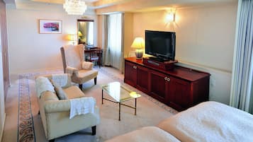 Desk, blackout curtains, iron/ironing board, free WiFi