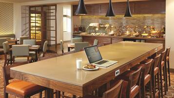 Daily buffet breakfast for a fee