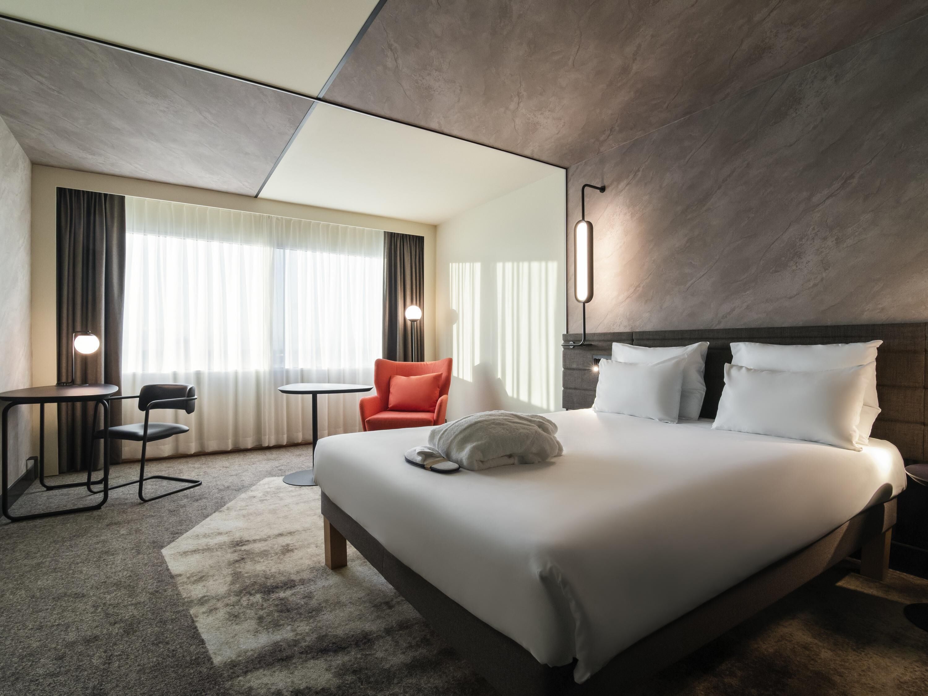 In-room safe, blackout drapes, iron/ironing board (on request)
