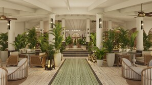 Sala de estar en el lobby