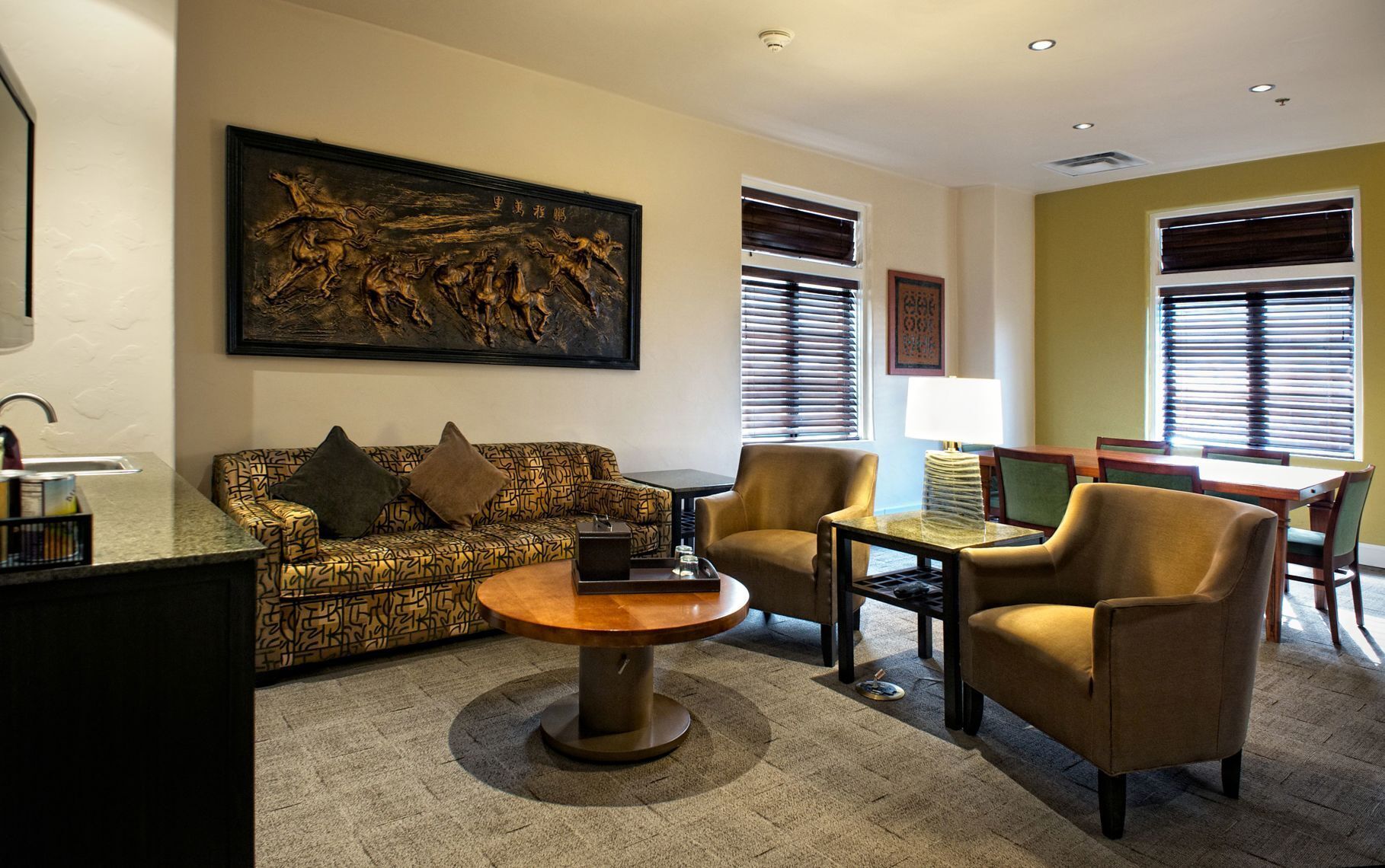 Living area | 36-inch flat-screen TV with satellite channels, TV, iPod dock