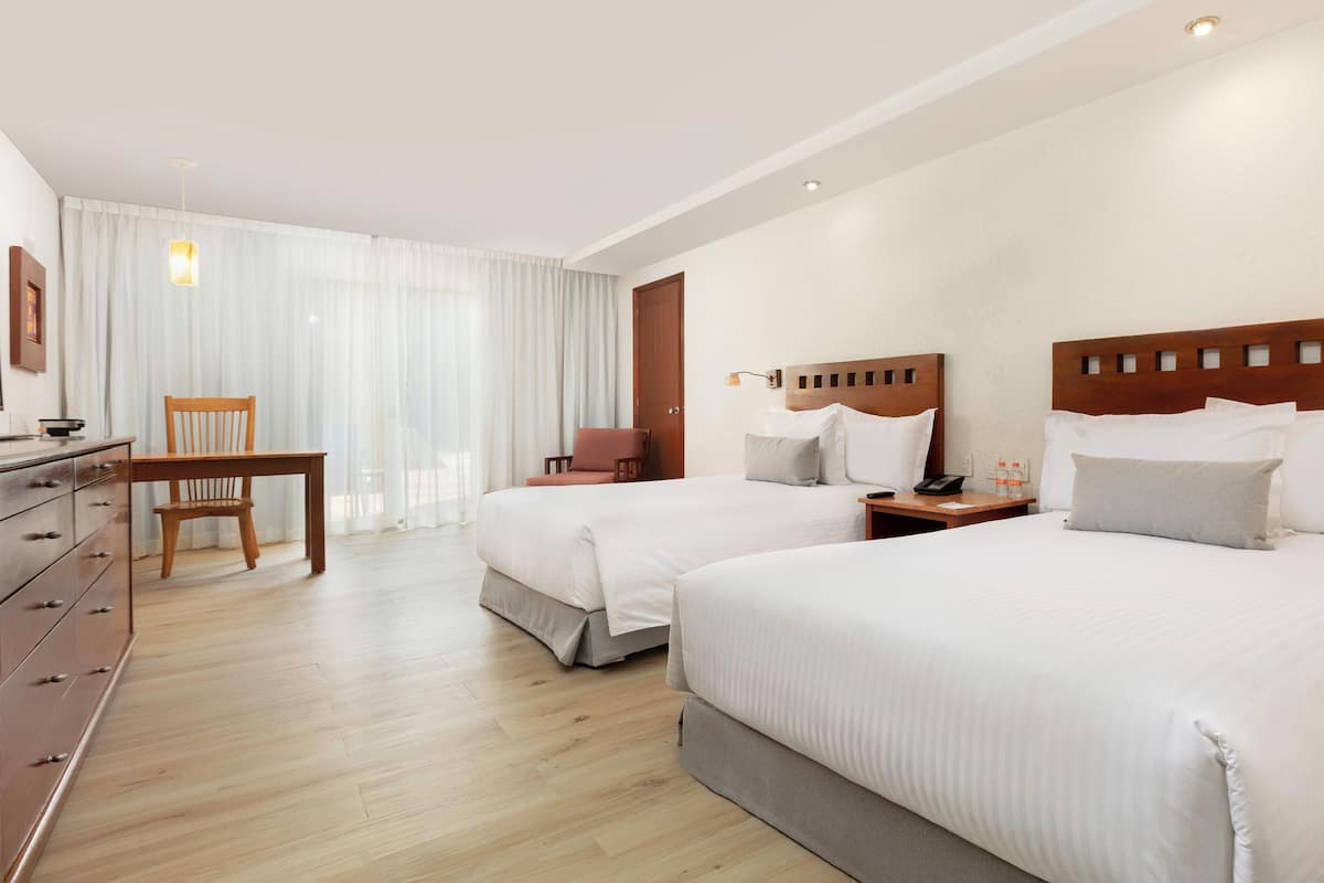 Camino Real Club Executive Two Beds Buffet Breakfast Included Adults Only | Premium bedding, in-room safe, desk, blackout curtains