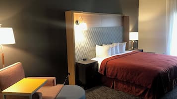 Blackout curtains, iron/ironing board, WiFi, bed sheets