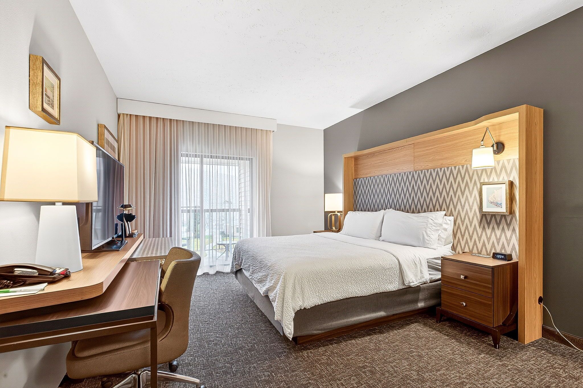 Blackout curtains, iron/ironing board, WiFi, bed sheets